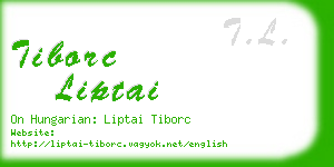 tiborc liptai business card
